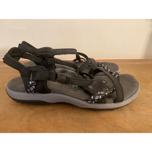 Skechers size 7 Reggae Slim-Vacay Women's Sandals grey shoes